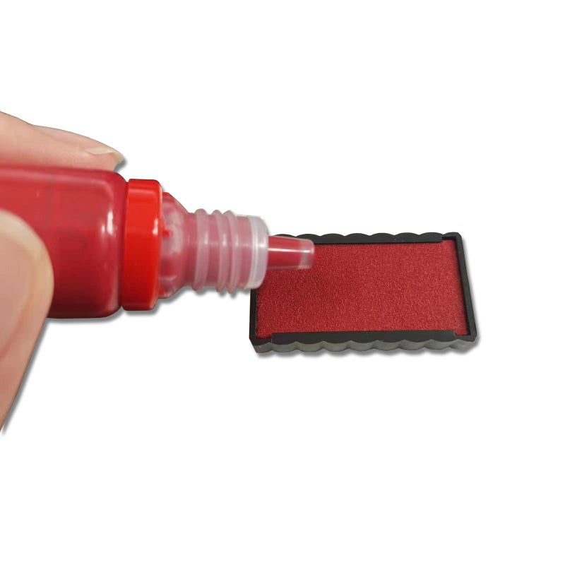 WAFJAMF Paid Office Stamp Self Inking Rubber Stamp Office Stamp Message Stamp Red Ink-Medium - Image 5